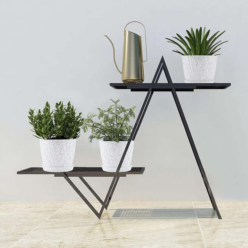 Juego Maceta Decorativa x6 Unidades Tamaño Escala Más plato Moteada 7