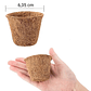 Macetas de Siembra en Fibra De Coco x5 Unidades 100% Natural Medidas: 6.6cm Diámetro x 5.6cm Alto - Miniatura 2