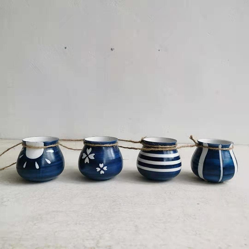 Maceta Plantas Colgante x4 Unidades Cerámica 7,8cm Diámetro x7cm Alto 7