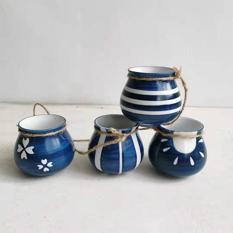 Maceta Plantas Colgante x4 Unidades Cerámica 7,8cm Diámetro x7cm Alto 8