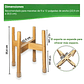 Soporte De Macetas Plantas En Bambú Ajustable - Miniatura 2