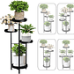 Soporte Macetas De Plantas Metálico 4 Nivel Multiposición - Miniatura 1