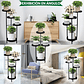 Soporte Macetas De Plantas Metálico 4 Nivel Multiposición - Miniatura 6