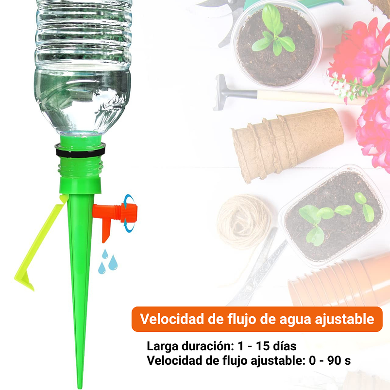 Kit Estacas de Riego por Goteo x6 Unidades para Botellas  4