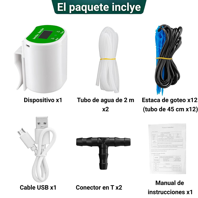 Kit De Riego De Plantas Para 12 Automático Digital 2