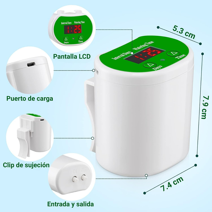 Kit De Riego De Plantas Para 12 Automático Digital 3