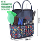 Kit Herramientas Jardín Cactus Plantas Suculenta x13 Piezas Más Bolso - Miniatura 4