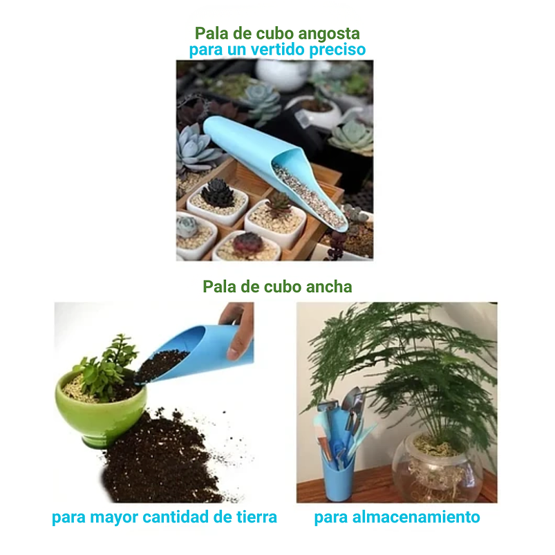 Kit Siembra Herramientas Jardín, Cactus, Plantas x12 Piezas 11