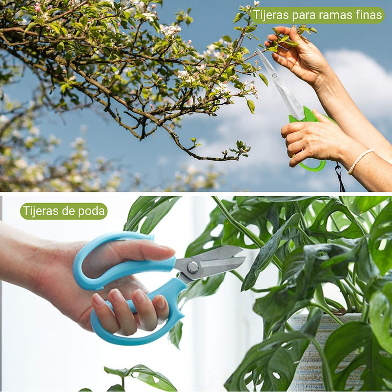 Juego Herramientas Kit Bonsái x9 Piezas Más Estuche 7