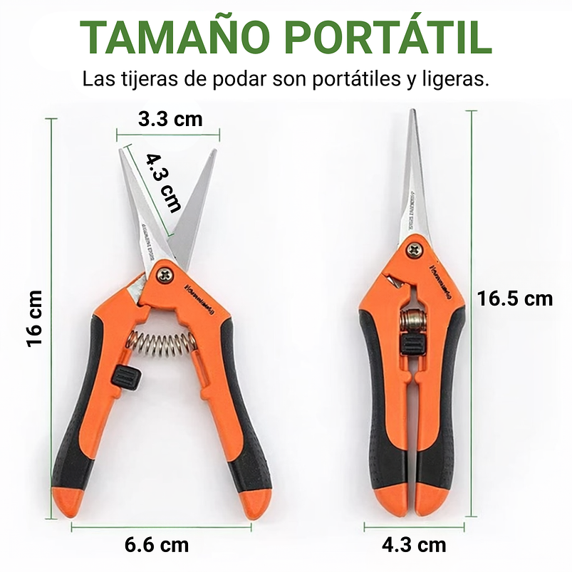 Tijeras En Titanio Punta Recta Para Poda-despunte De Plantas 7