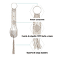 Juego Macramé Elegans x4 Unidades Para Macetas-colgar 100% Algodón - Miniatura 7