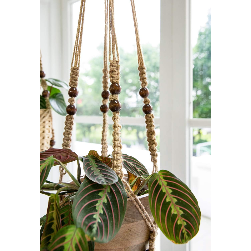 Colgador Para Macetas 100% Yute 90cm Largo Hecho A Mano 6