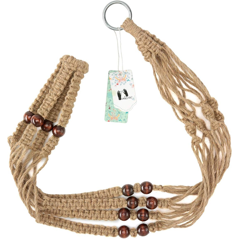 Colgador Para Macetas 100% Yute 90cm Largo Hecho A Mano 7