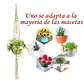 Juego De Colgadores De Plantas - Macetas x5 Unidades En 100% Yute - Miniatura 6