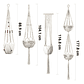 Juego Macramé x4 Unidades Para Macetas Colgar 100% Algodón Premium - Miniatura 2