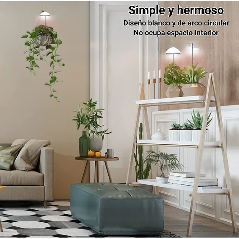 Luz Led Cultivo Crecimiento Plantas Interior 20w 5 Niveles Luz: Blanco Voltaje:110V 5