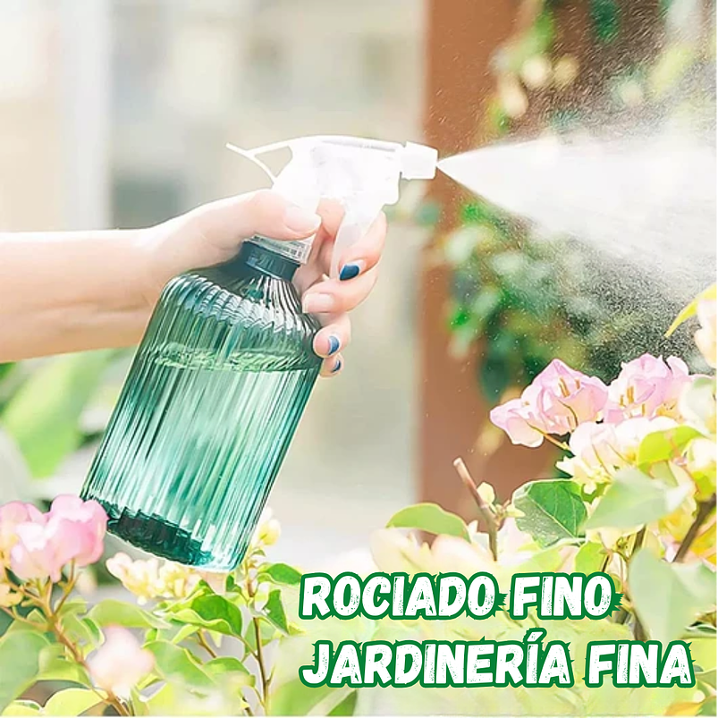 Regadera Plastica Plantas Premium Salida en Acero más Spray x1 litro Mas Botella de Apretar 7