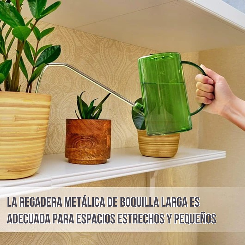 Regadera Plastica Plantas Premium Salida en Acero más Spray x1 litro Mas Botella de Apretar 15