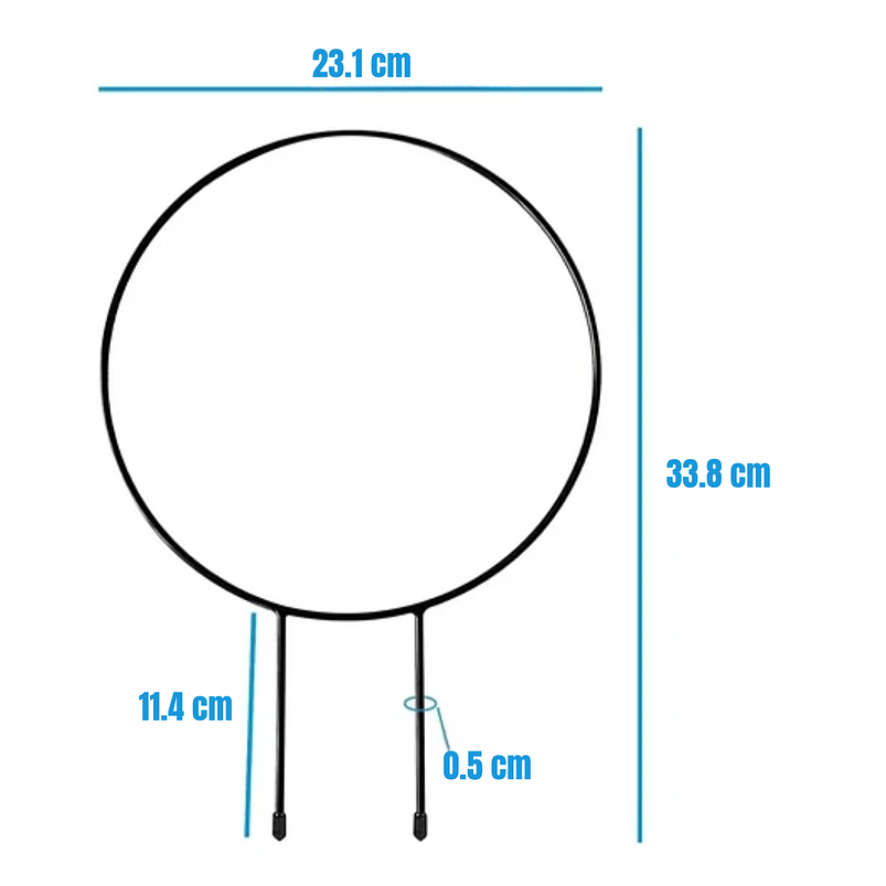 Enrejado de Metal Guía Negro Para Plantas Trepadora Circular 5