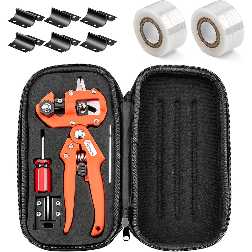 Kit Herramientas de Injerto y Corte Para Plantas Naranjado 1