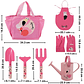 Kit Herramientas De Jardinería Para Niñas Flamingo Rosa - Miniatura 3
