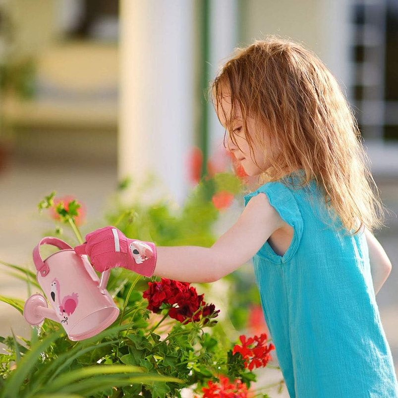 Kit Herramientas De Jardinería Para Niñas Flamingo Rosa 5