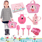 Kit Herramientas De Jardinería Para Niñas Flamingo Rosa - Miniatura 1