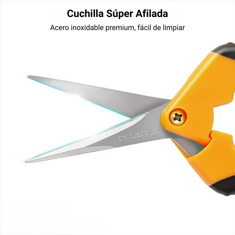 Tijeras De Poda Para Corte Recto y Curvo x 2 Unidades En Acero Inoxidable Plantas Bonsais 7