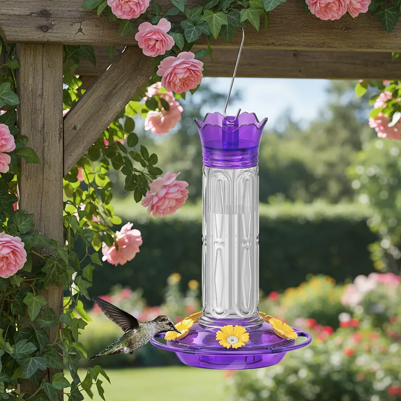 Bebedero x2 unidades Colibríes Aves Plástico Colgante 10oz c/u 18