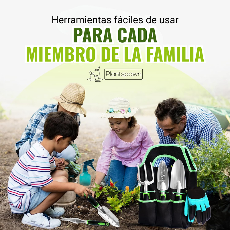 Kit Herramientas de Jardinería Huerto y Cultivo + Bolso Organizador 2