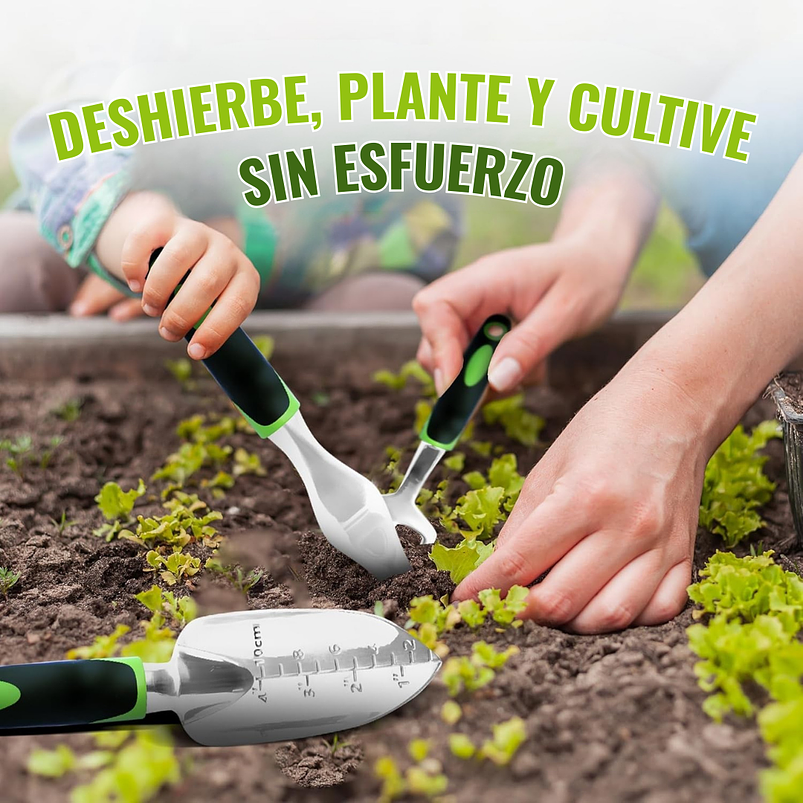 Kit Herramientas de Jardinería Huerto y Cultivo + Bolso Organizador 5
