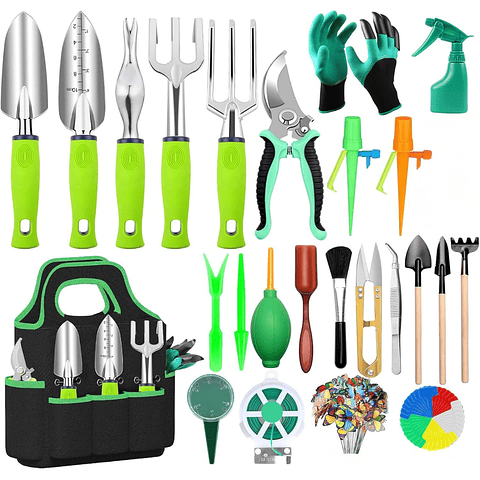 Juego De Herramientas De Jardinería Full de 84 Piezas en Aluminio