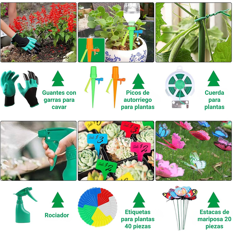 Juego De Herramientas De Jardinería Full de 84 Piezas en Aluminio 6