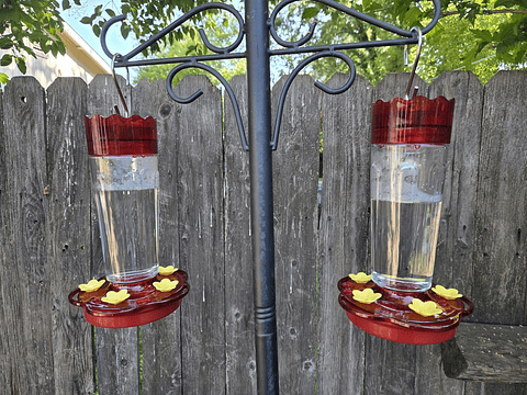 Bebederos Para Colibries Plasticos de Jardin X2 Unidades 