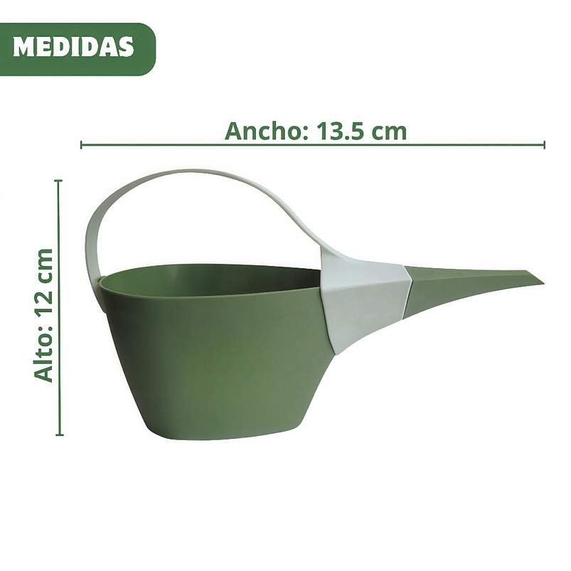 Regadera Plastica x1.2 Litro Ideal en macetas Pequeña Verde 3