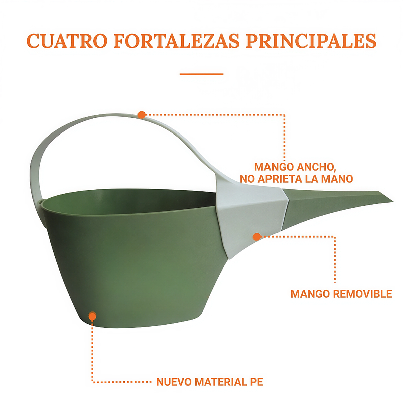 Regadera Plastica x1.2 Litro Ideal en macetas Pequeña Verde 5
