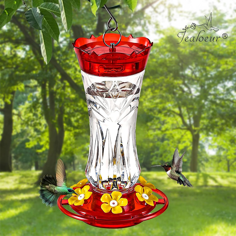 Bebedero Para Aves Jealoeur Colibries Rojo 530ml  3