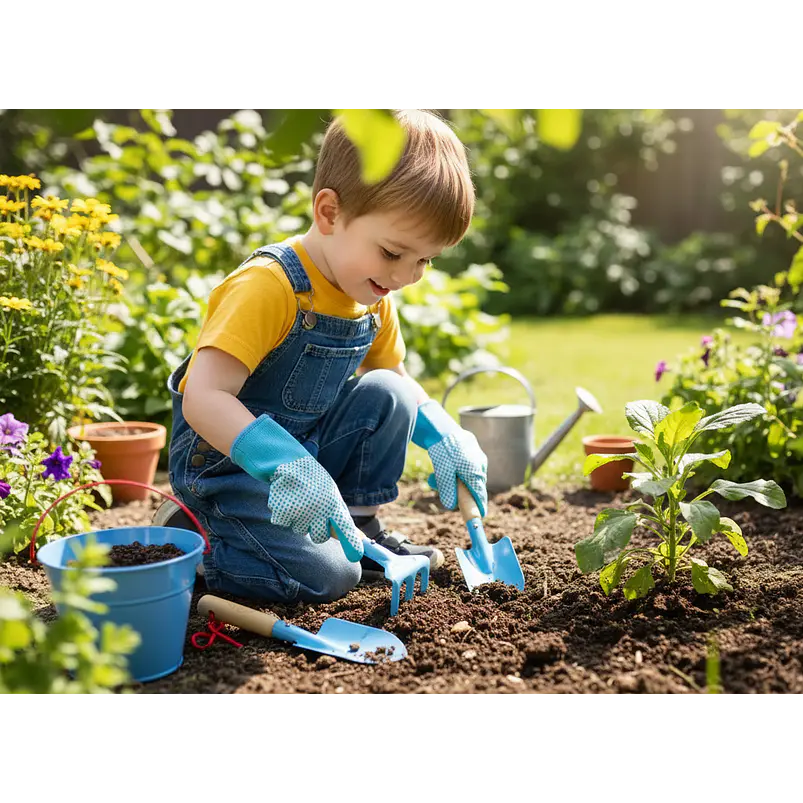 Kit Herramientas Para Niños de Jardinería, Huerto y Siembra 2