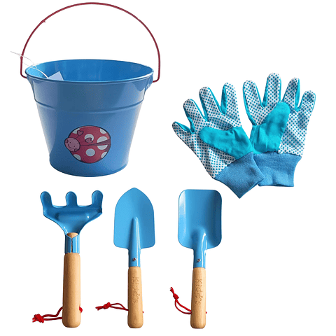 Kit Herramientas Para Niños de Jardinería, Huerto y Siembra