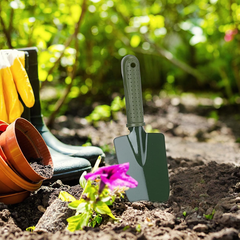 Pala De Mano Para Jardinería Metal Con Mango De Plástico  6