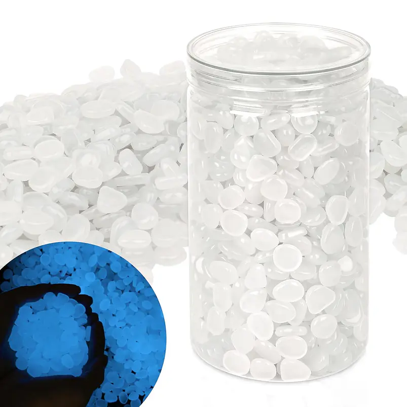 Piedras Luminosas Decorativas Para Jardin de Hadas Pesceras/Acuario X1000pz 2