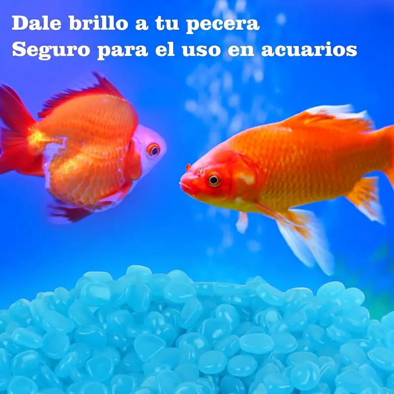 Piedras Luminosas Decorativas Para Jardin de Hadas Pesceras/Acuario X1000pz 12