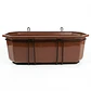 Maceta Jardinera Rectangular Roma Más Soporte Metálico Pared - Miniatura 1