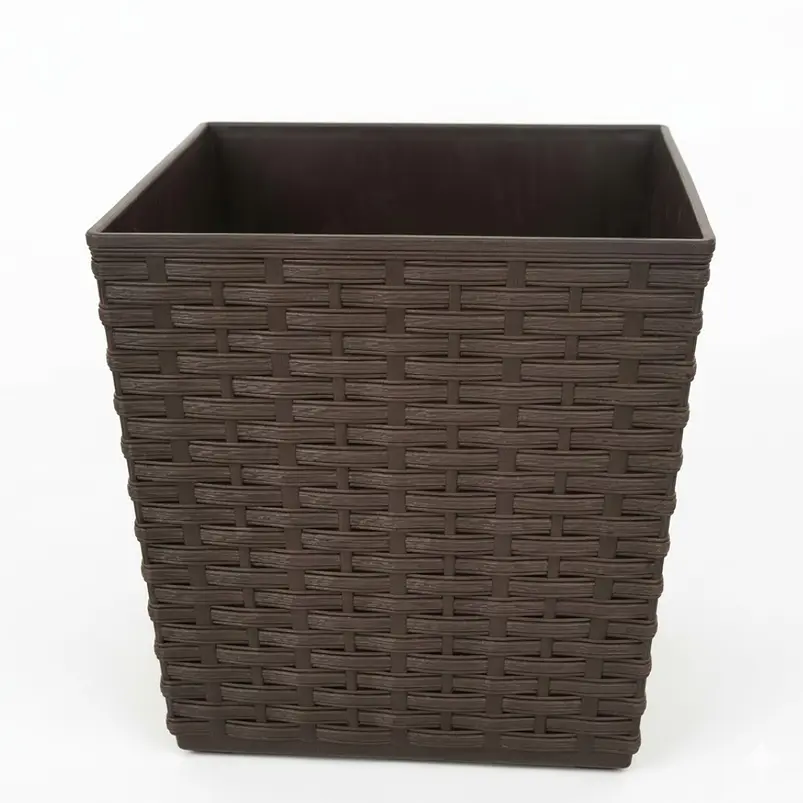 Matera - Maceta Rattan Cuadrada Para Plantas 3