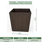 Matera - Maceta Rattan Cuadrada Para Plantas - Miniatura 6