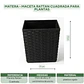 Matera - Maceta Rattan Cuadrada Para Plantas - Miniatura 8