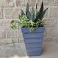 Maceta De Plantas Plástica Gemello Acanalada 33*33*52cm Alto - Miniatura 6