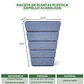 Maceta De Plantas Plástica Gemello Acanalada 33*33*52cm Alto - Miniatura 8