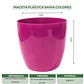 Maceta Plástica Bahía Colores 9cm Diámetro x8cm Alto Fina - Miniatura 24