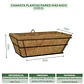 Canasta Plantas Pared Más nido Coco x31cm Largo Rectangular - Miniatura 3